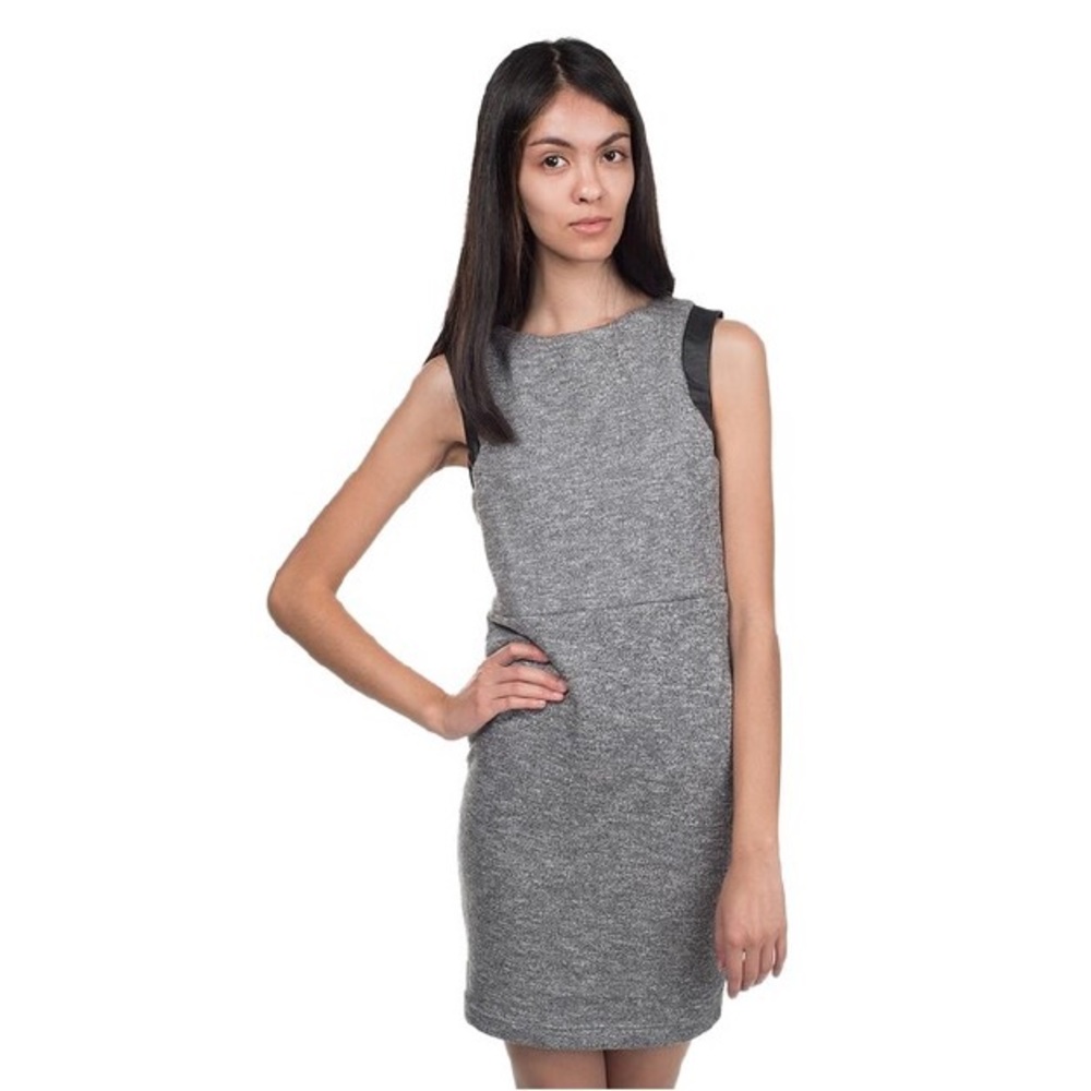Anthropology NEW Greylin Dress w/ Faux Leather - S